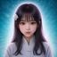 数字内容版权研究者赵珊珊头像，女性，眼镜知识分子气质，白色背景